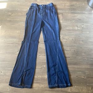Bottega Veneta dark blue high rise jeans
